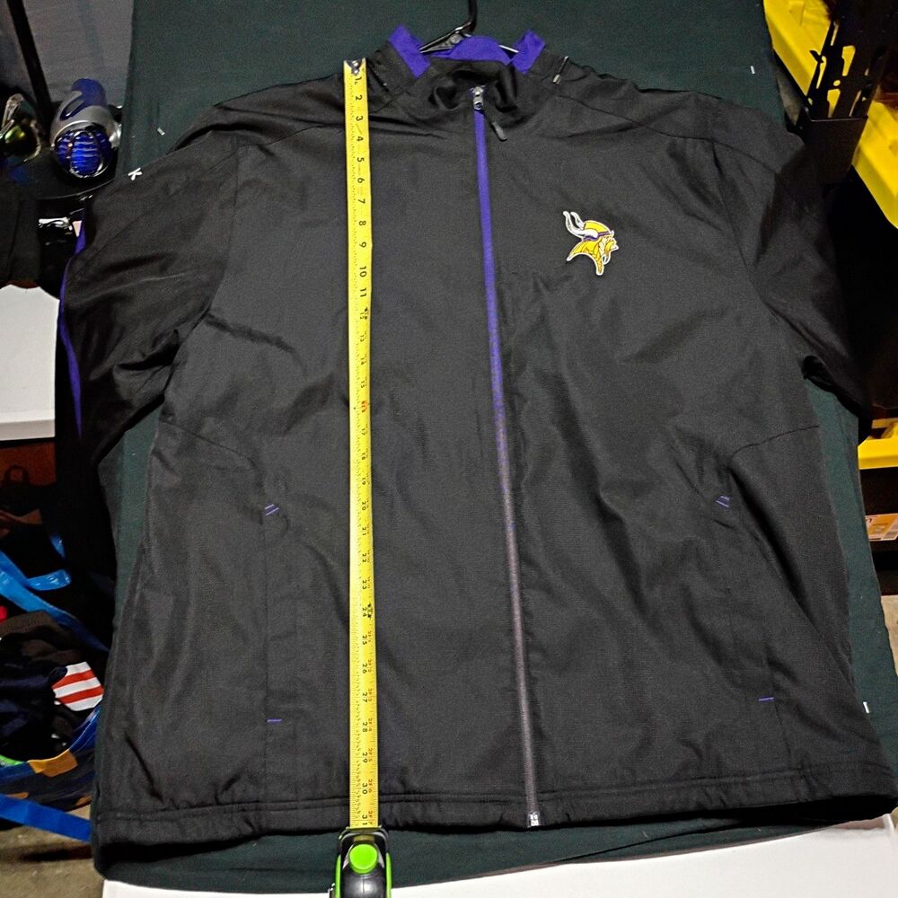Reebok NFL Onfield Minnesota Vikings Men's Full Zip Windbreaker Jacket XL